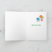 Carte de retraite - flower power (Intérieur)