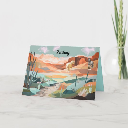 Carte de retraite générale avec Pittoresque occide (Devant)