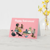 Carte de retraite jardinage Joyeux (Fleur jaune)