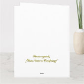 Carte de retraite joyeuse à la flore rose verdoyan (Dos)