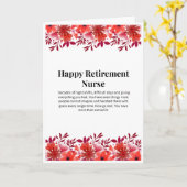 Carte de retraite joyeuse pour infirmière (Fleur jaune)