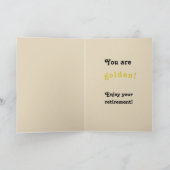 Carte de retraite - personnalisable (Intérieur)