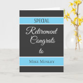 Carte de retraite personnalisée (Fleur jaune)