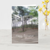 Carte de retraite Pine woods (Fleur jaune)