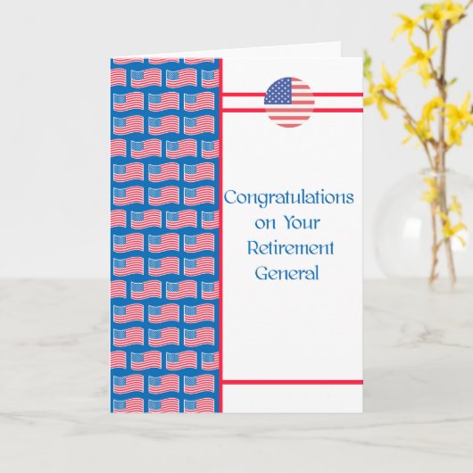 Carte de retraite pour Général (Fleur jaune)