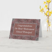 Carte de retraite pour le directeur (Fleur jaune)