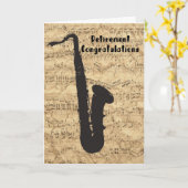 Carte de retraite pour les billets de musicien et  (Fleur jaune)