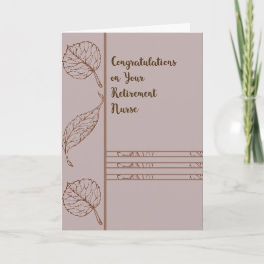 Carte de retraite pour l'infirmière (Devant)