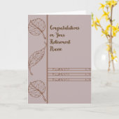 Carte de retraite pour l'infirmière (Fleur jaune)