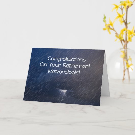 Carte de retraite pour météorologue, Température (Fleur jaune)