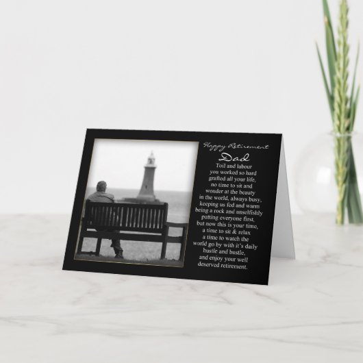 Carte de retraite pour papa (Devant)