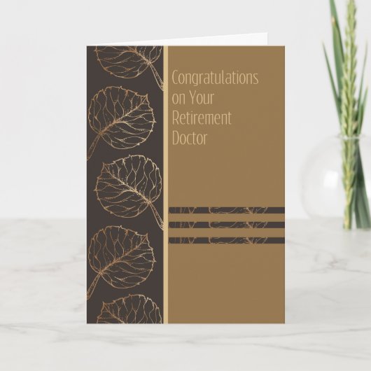 Carte de retraite pour un médecin (Devant)