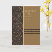 Carte de retraite pour un médecin (Fleur jaune)