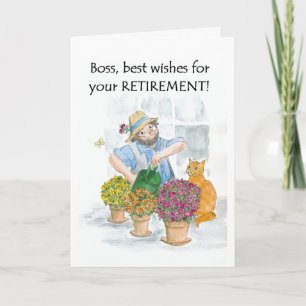 Carte de retraite pour un patron - Gardener