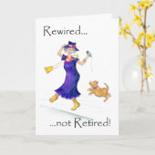 Carte de retraite pour une femme (Fleur jaune)