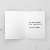 Carte de retraite pour une nouvelle aventure Félic (Intérieur)