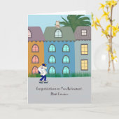 Carte de retraite pour votre transporteur (Fleur jaune)