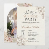 Carte de retraite Rustique Floral Surprise en lign (Devant / Derrière)