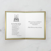 Carte de retraite sacerdotale Jésus Autel (Intérieur)