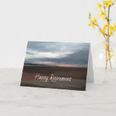 Carte de retraite sur la jetée maritime (Fleur jaune)