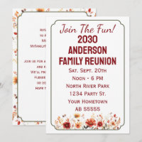 Carte de réunion de famille 'Join The Fun' avec fl