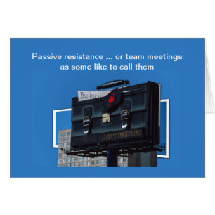 Carte de réunions d'équipe