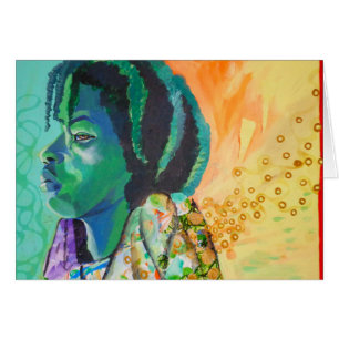 Carte de rêve pour garçon noir