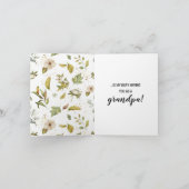 Carte de révélation de grossesse pour papa (Intérieur)