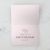 Carte de révélation de vacances de fêtes avec un j (Intérieur)