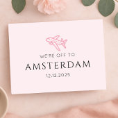 Carte de révélation de vacances de fêtes surprise 