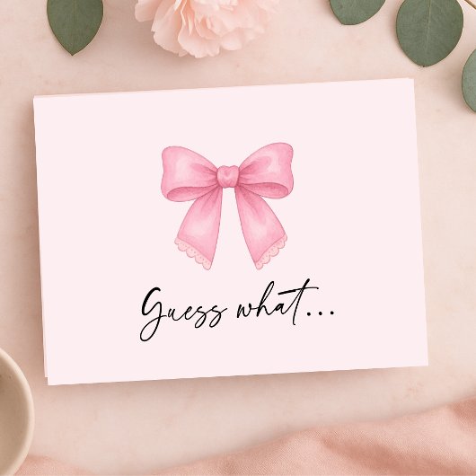 Carte de révélation de vacances de fêtes surprise 