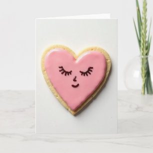 Carte de Rêves Sucrés Cookie Cœur Amour