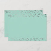 CARTE DE REVÊTEMENT mini-confetti rustique argent  (Devant / Derrière)