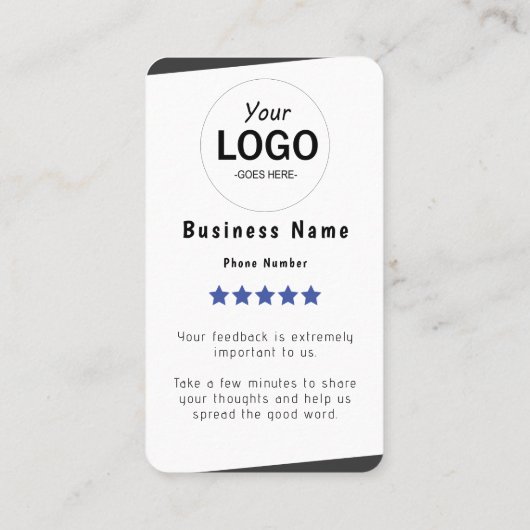 Carte de révision Facebook (Dos)