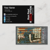 Carte de révolution de Ron Paul (Devant / Derrière)