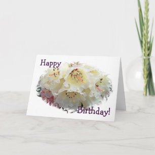 Carte de Rhododendron Birthday
