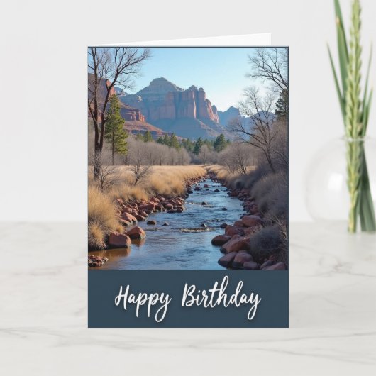 Carte de rivière d'anniversaire panoramique (Devant)