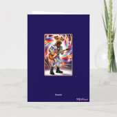 Carte de Rock Star Airedale Mignonne (Dos)
