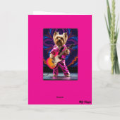 Carte de Rock Star Yorkie Mignon (Dos)