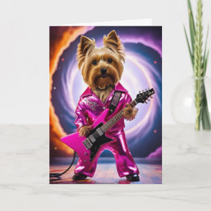 Carte de Rock Star Yorkie Mignon