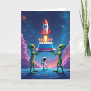 Carte de Rocket pour un Joyeux Anniversaire