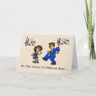 Carte de romance Groovin' Dancing Couple