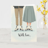 Carte de romance hivernale sincère (Fleur jaune)