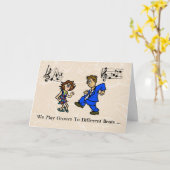 Carte de romance pour couple qui danse Groovin' (Fleur jaune)