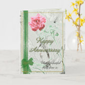 Carte de Rose Anniversary (Fleur jaune)