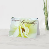 Carte de Rose "Deepest Sympathy" blanche Rugosa (Devant)