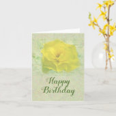Carte de rose jaune (Fleur jaune)
