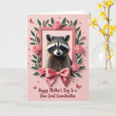 Carte de rose rose pour la plus douce des mamans (Fleur jaune)