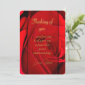 Carte de Rose Rouge Romantique pour Vous (Debout devant)