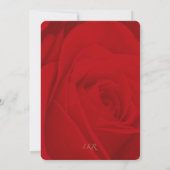 Carte de Rose Rouge Romantique pour Vous (Dos)